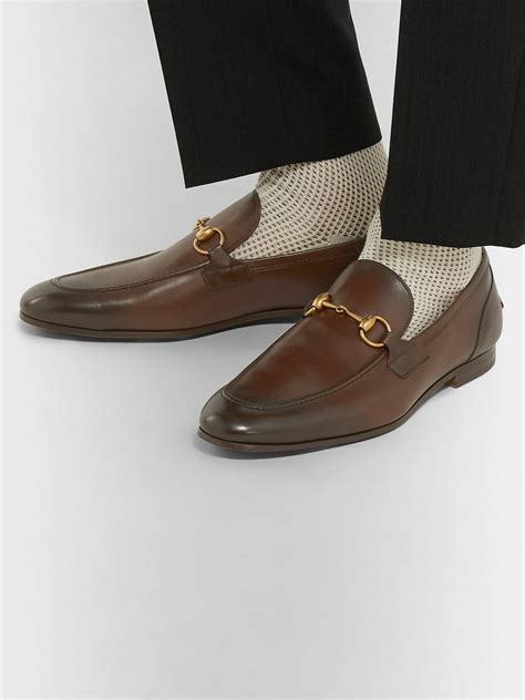 gucci men's jordaan horsebit calfskin leather loafer|GUCCI Jordaan Horsebit Leather Loafers for Men .